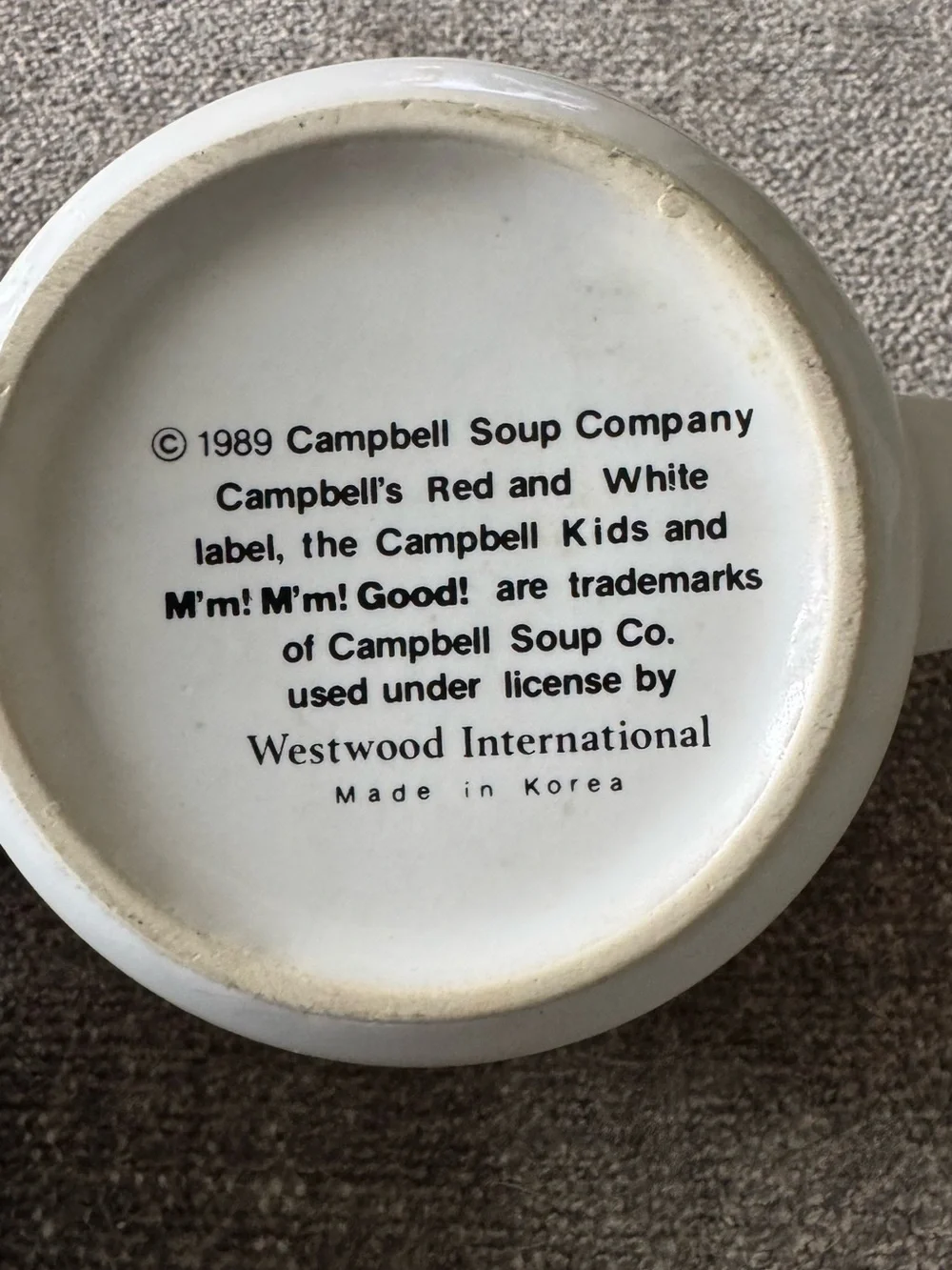 Vintage (1989) Campbells Soup Mugs - Set of 2 (read description)